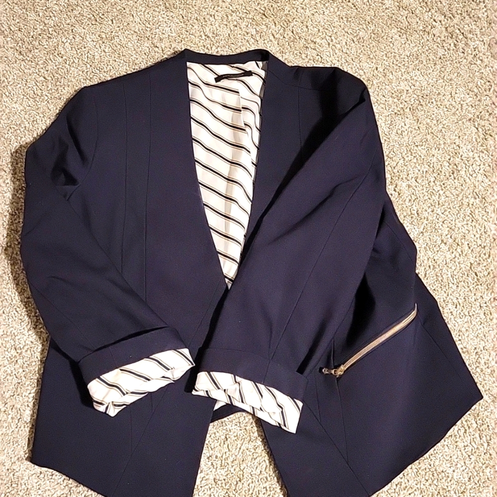 Ann taylor navy blazer